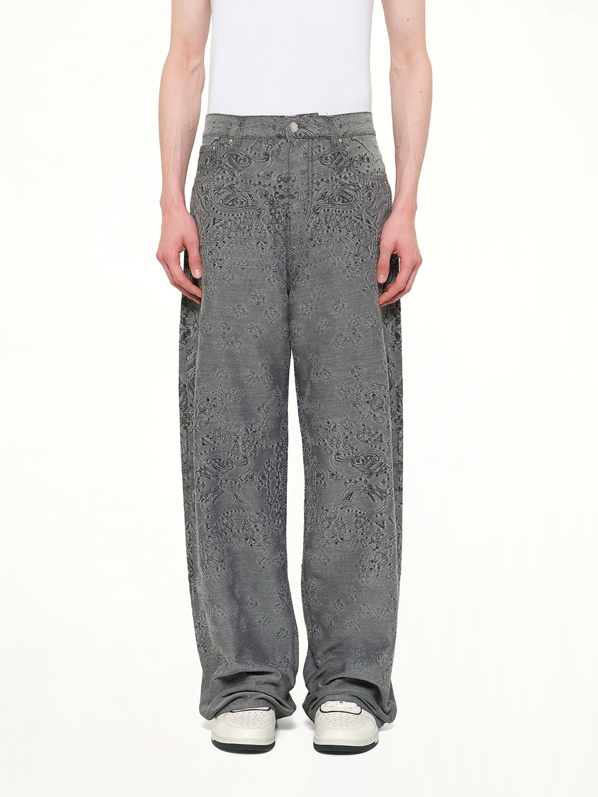 MA Quad Bandana Baggy Jeans in Black