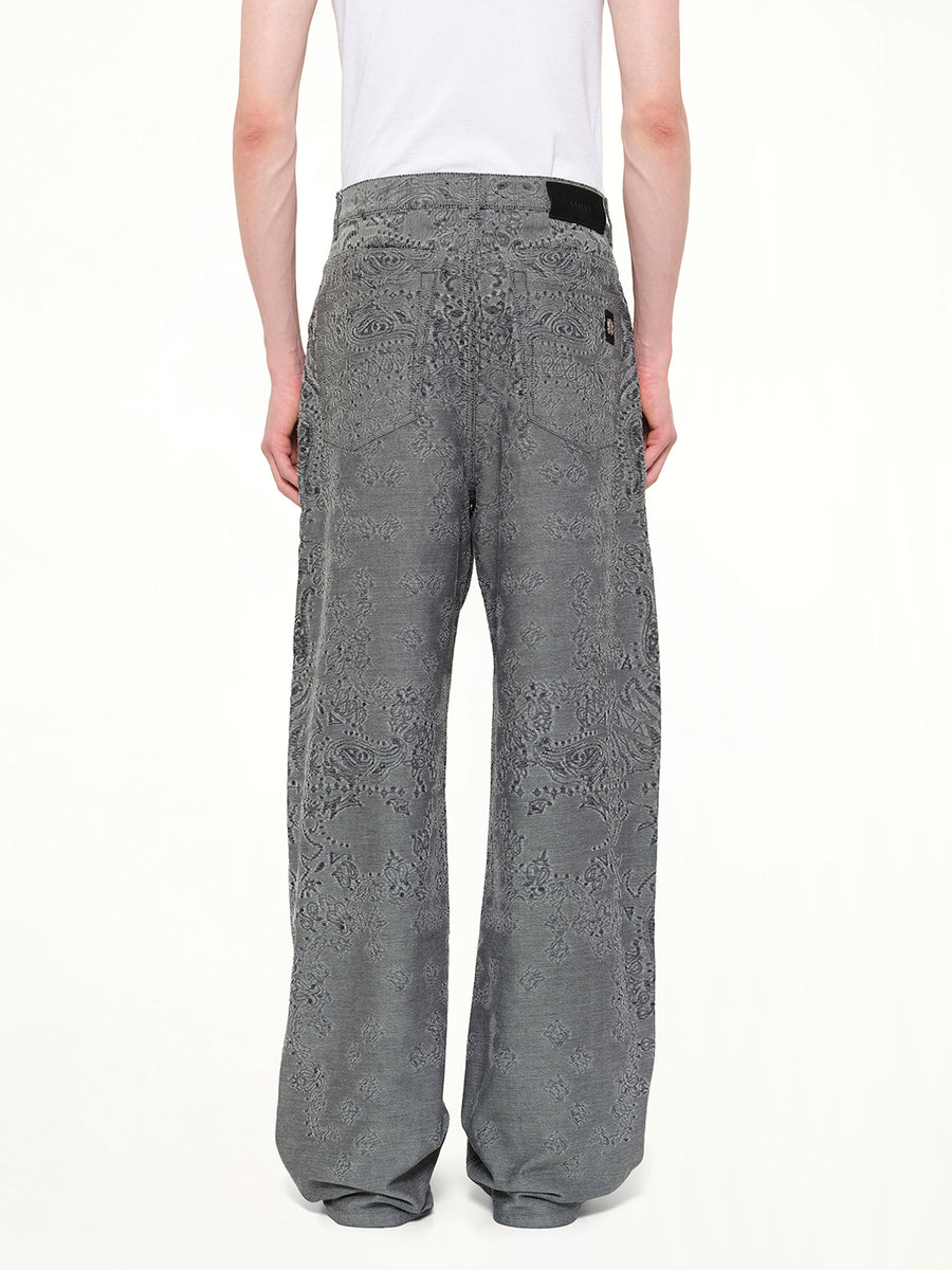 MA Quad Bandana Baggy Jeans in Black