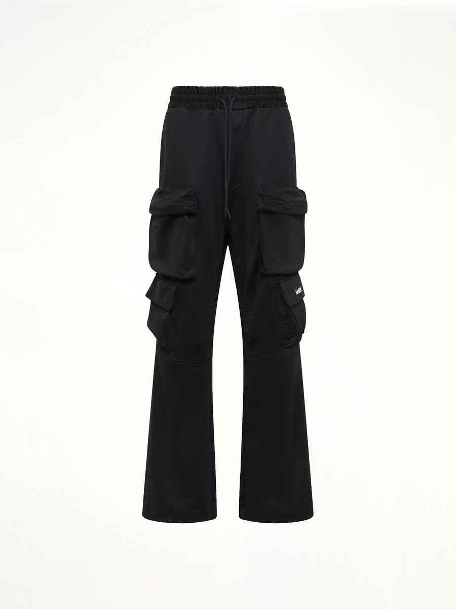 Cargo Track Pants in Black