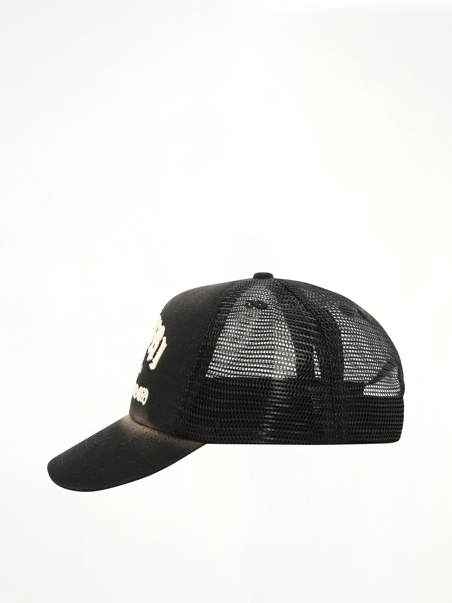 Faded Amiri Hollywood Trucker Hat in Black
