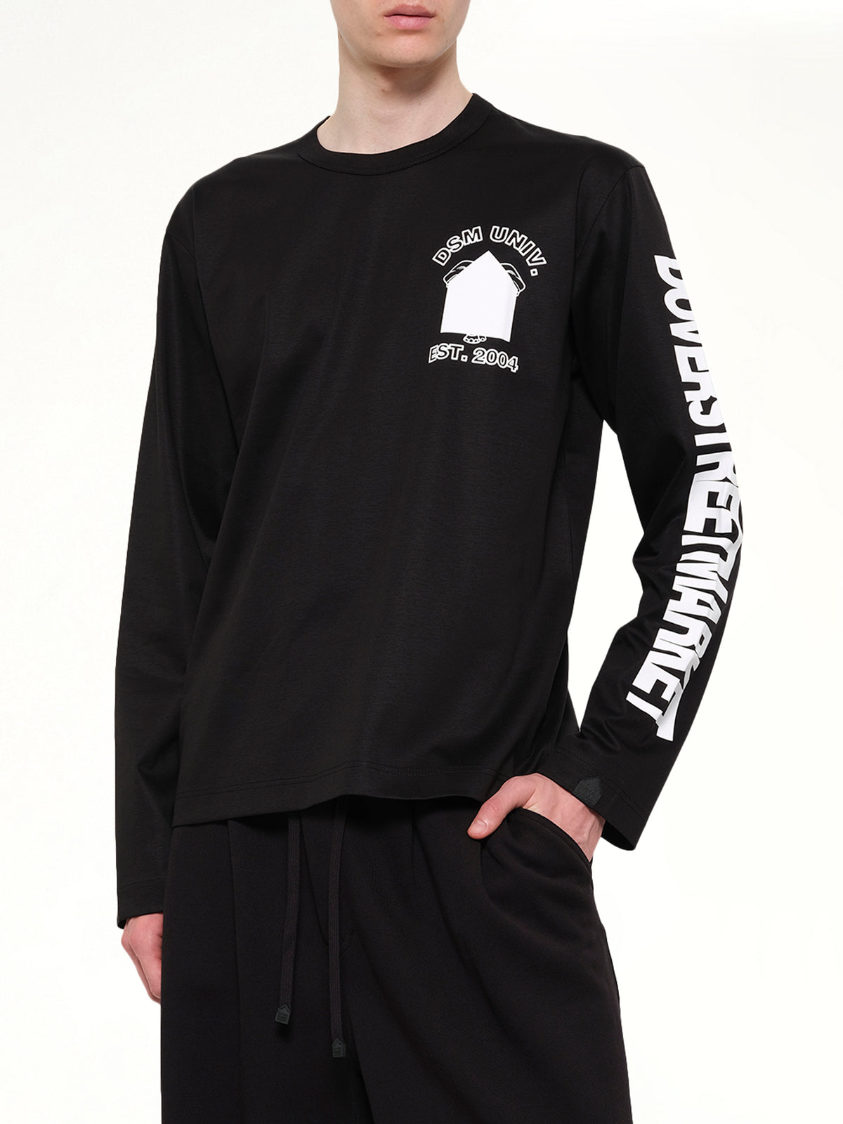 DSMU Long Sleeve T-Shirt in Black