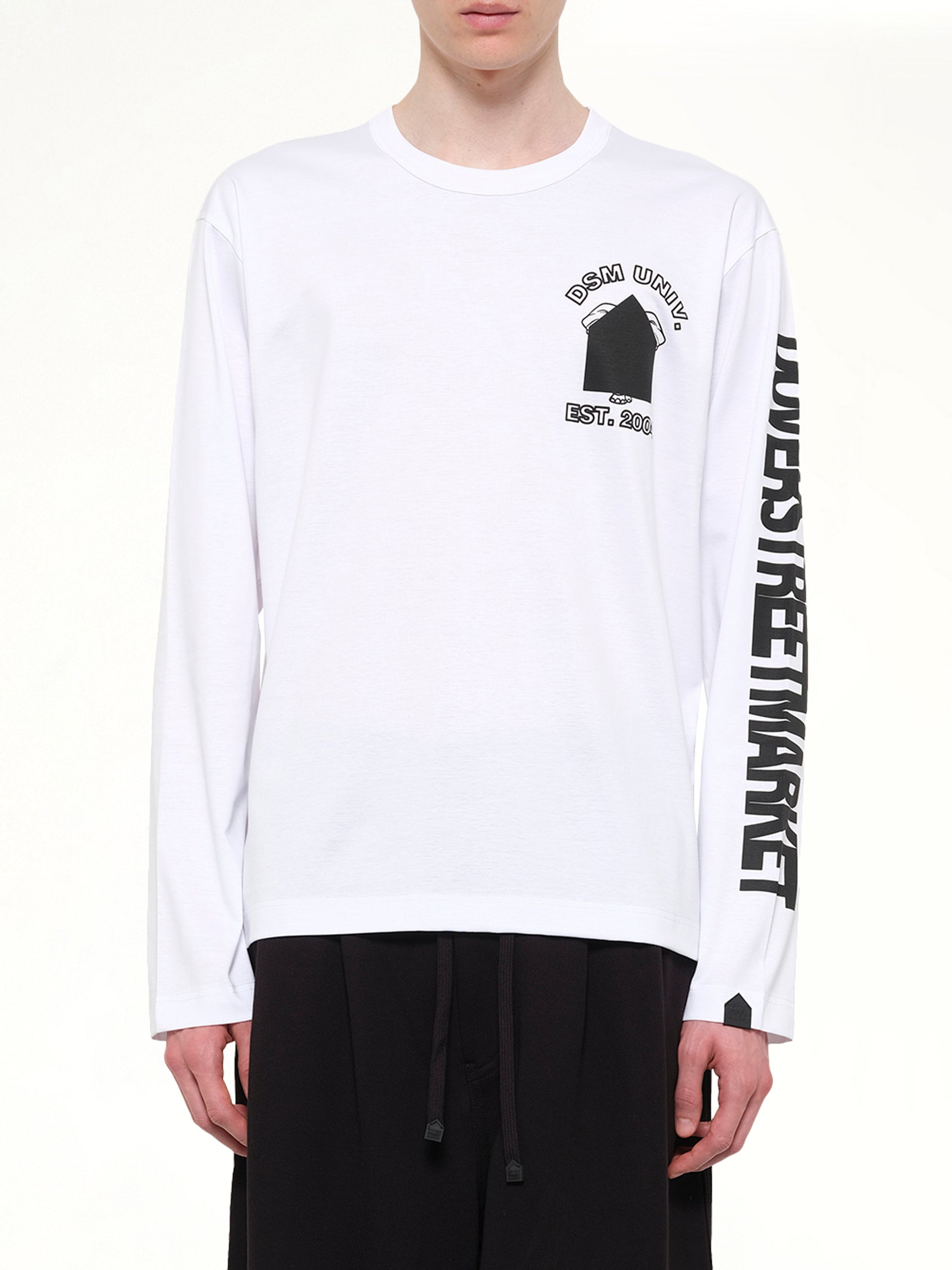 DSMU Long Sleeve T-Shirt in White