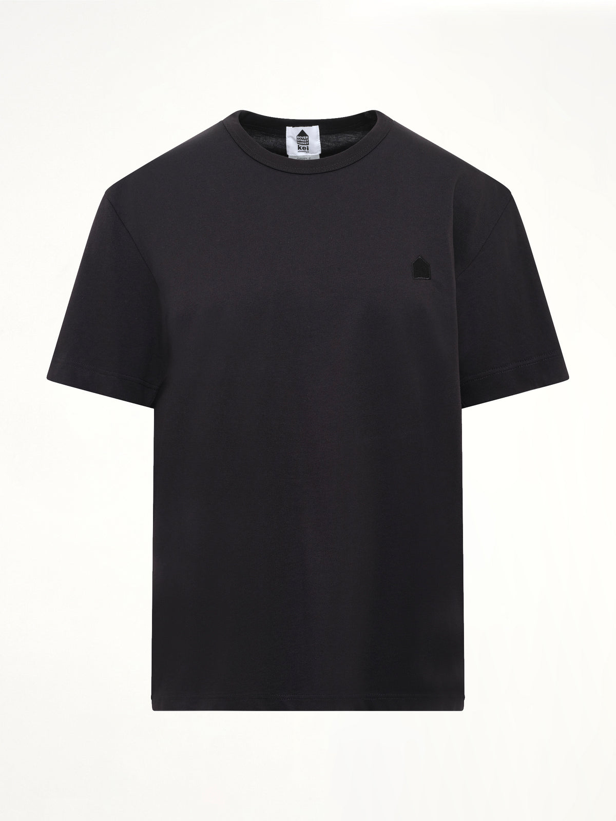 Football Back Print Shortsleeve Knit T-Shirt in Black