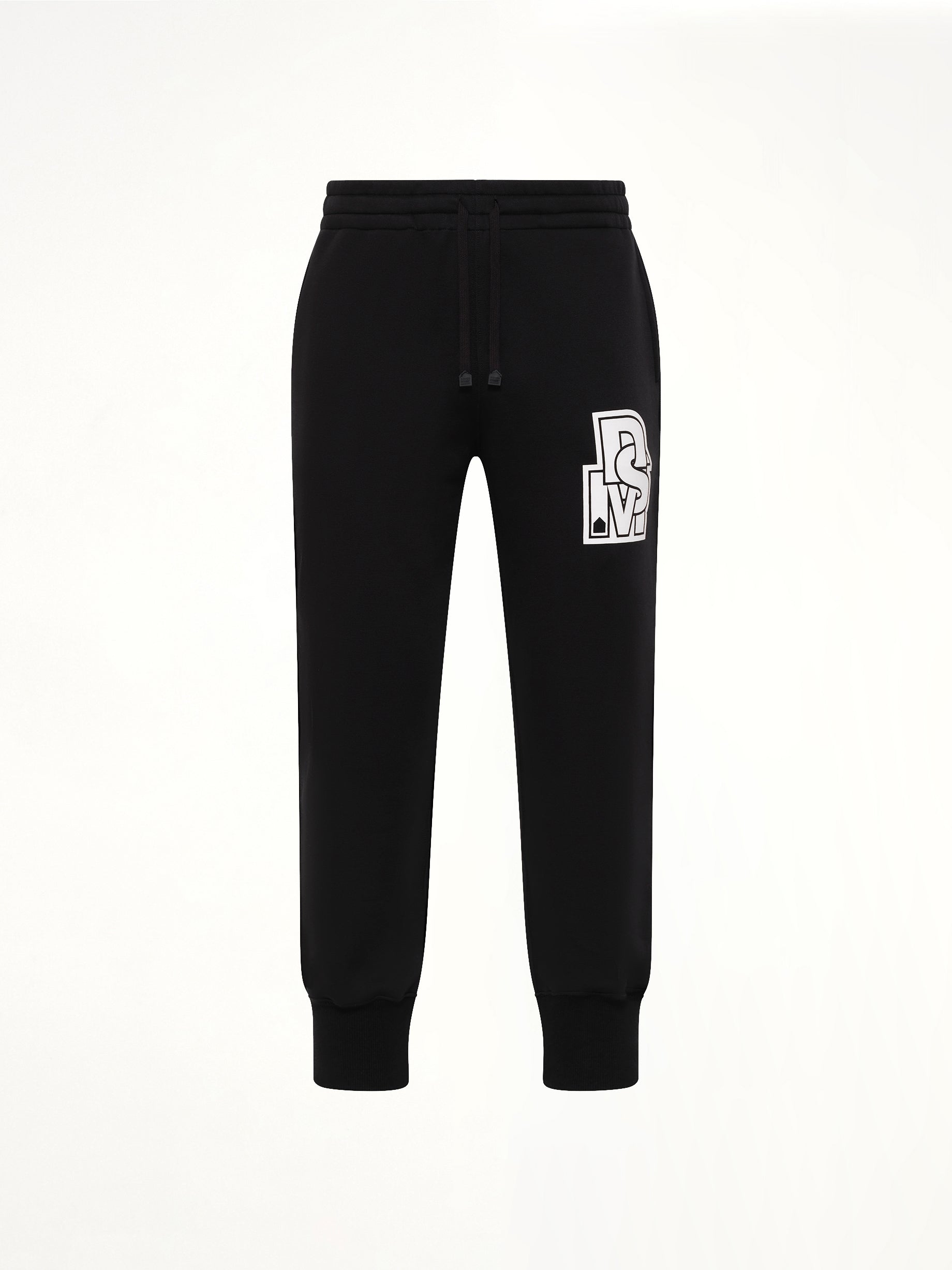 Double Knit Jogger Pants in Black