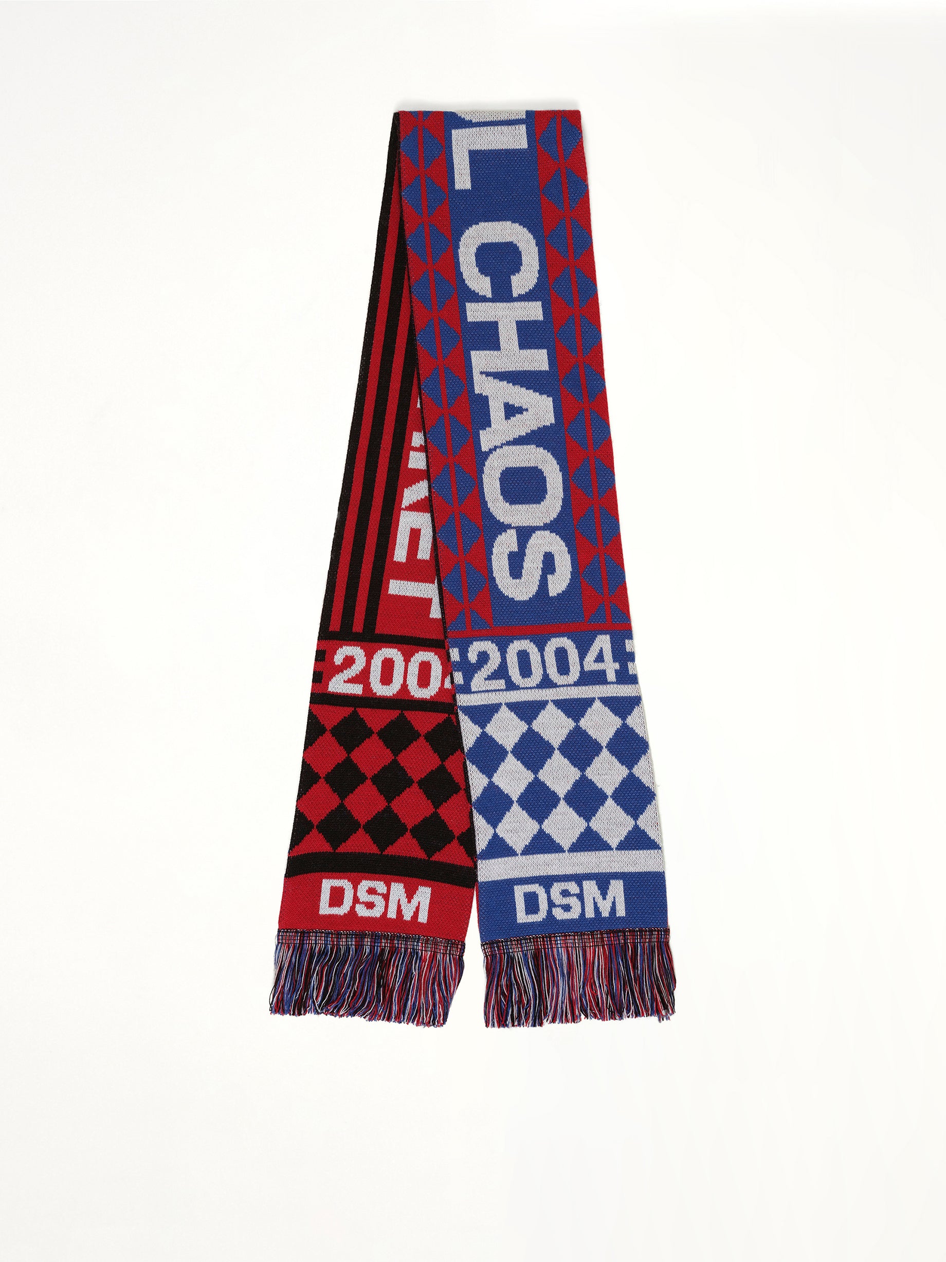 DSM Beautiful Chaos Football Knit Scarf in Multicolour