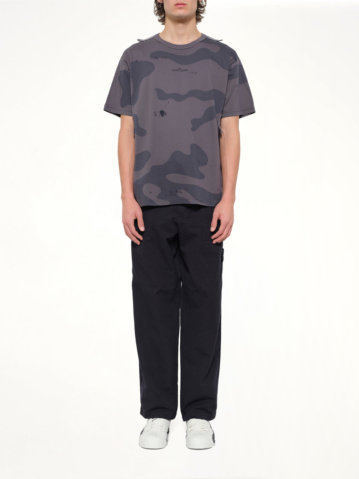 2100016 SS T-Shirt in Blue Grey