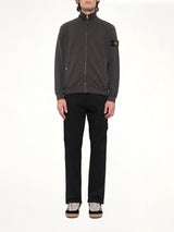 6100033 Zip Up Cardigan in Charcoal