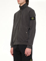 6100033 Zip Up Cardigan in Charcoal