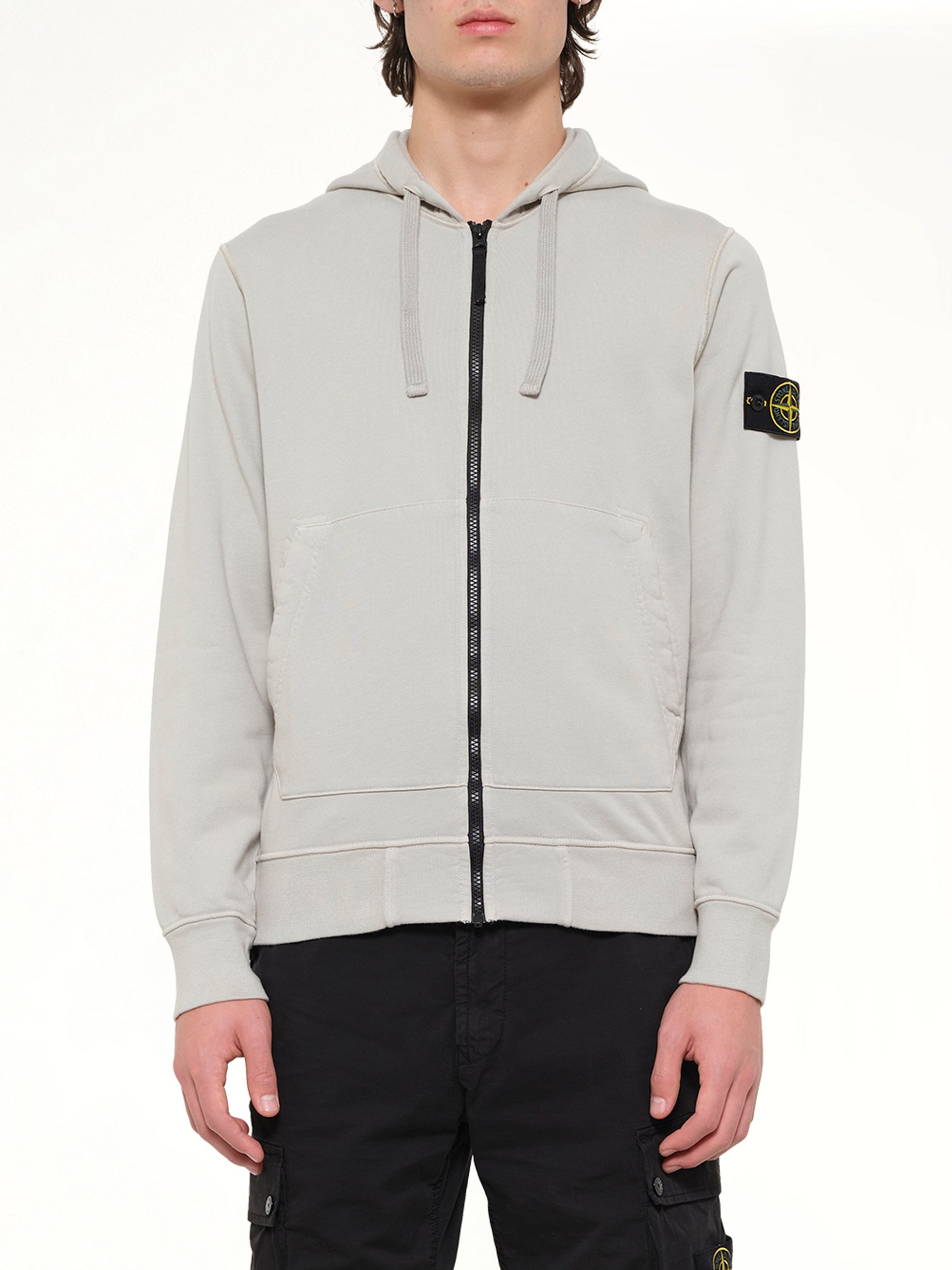 6100061 Hoodie Sweater in Pearl Grey