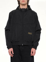 Detachable Sleeve Windbreaker in Black