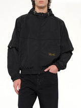 Detachable Sleeve Windbreaker in Black