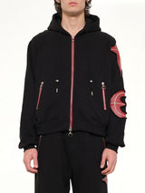 New Rock Zip-Up Hoodie in Black