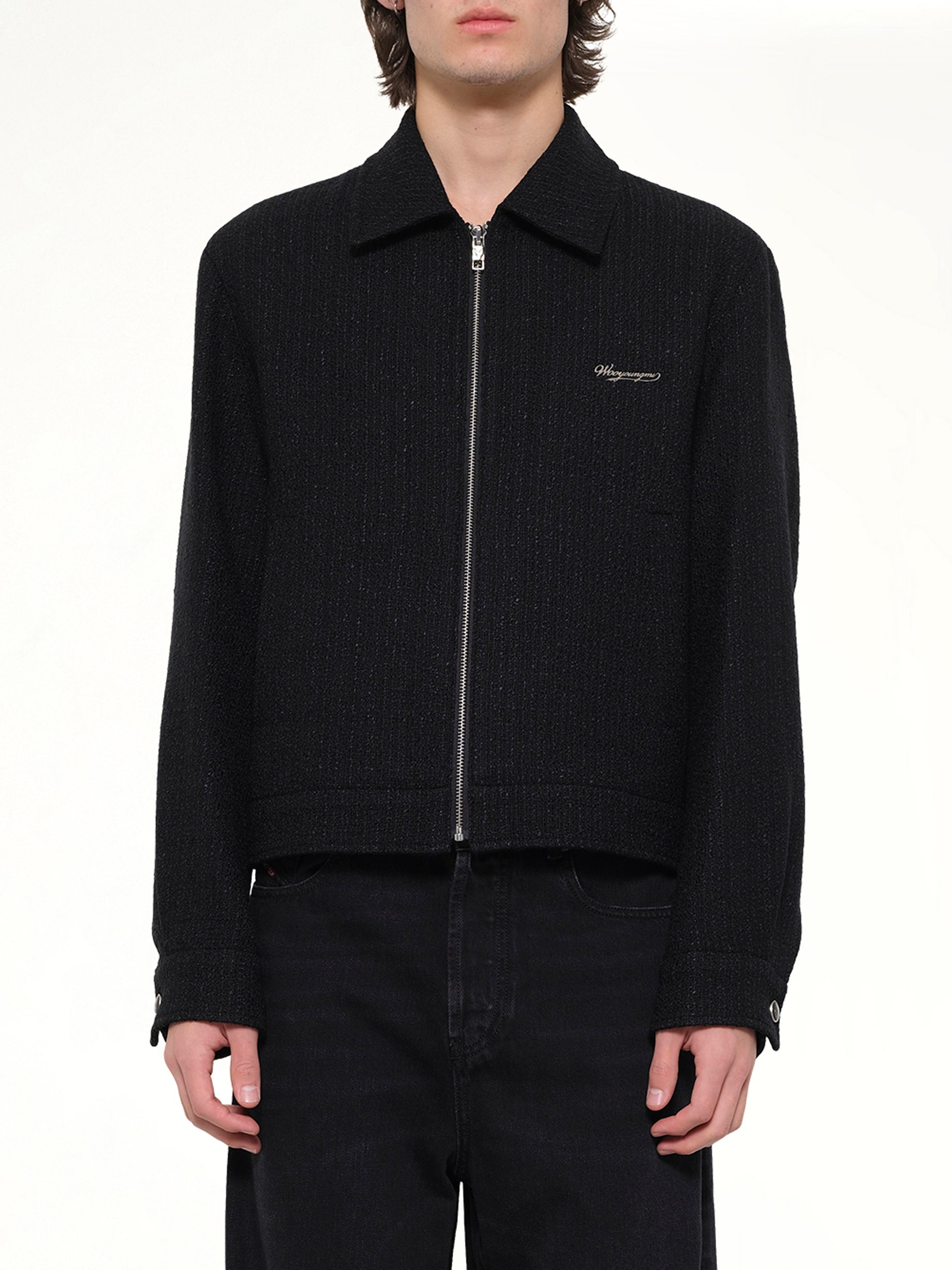 Wool Blouson in Black