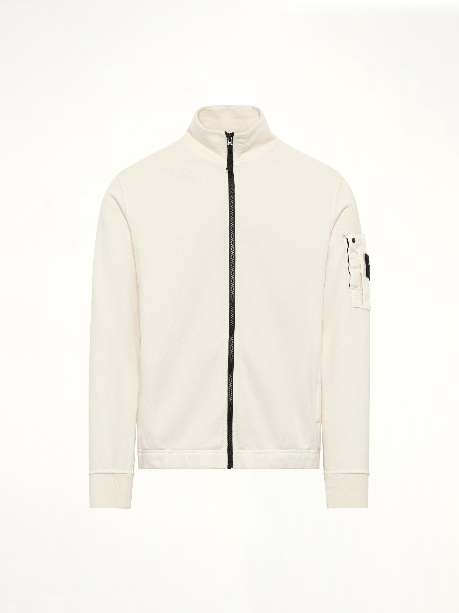 6100018 Zip Up Cardigan in Ivory