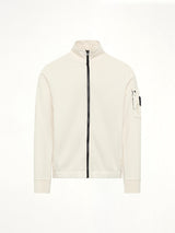 6100018 Zip Up Cardigan in Ivory
