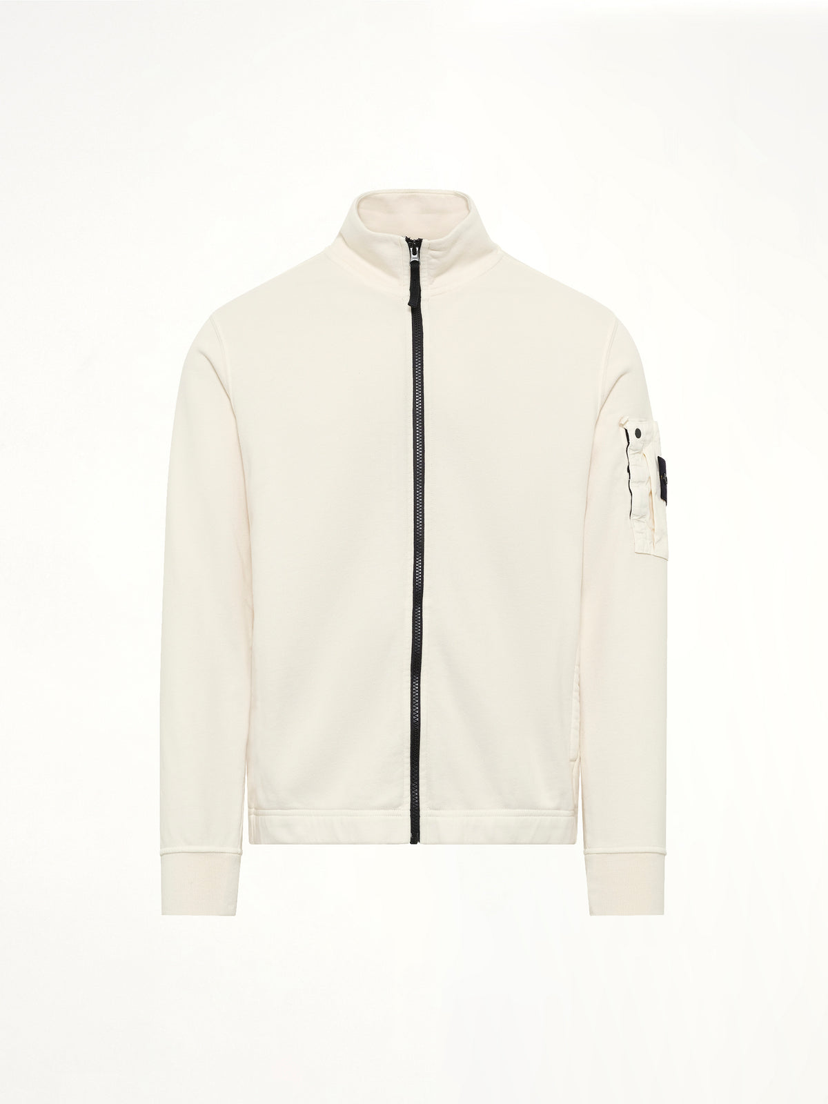 6100018 Zip Up Cardigan in Ivory