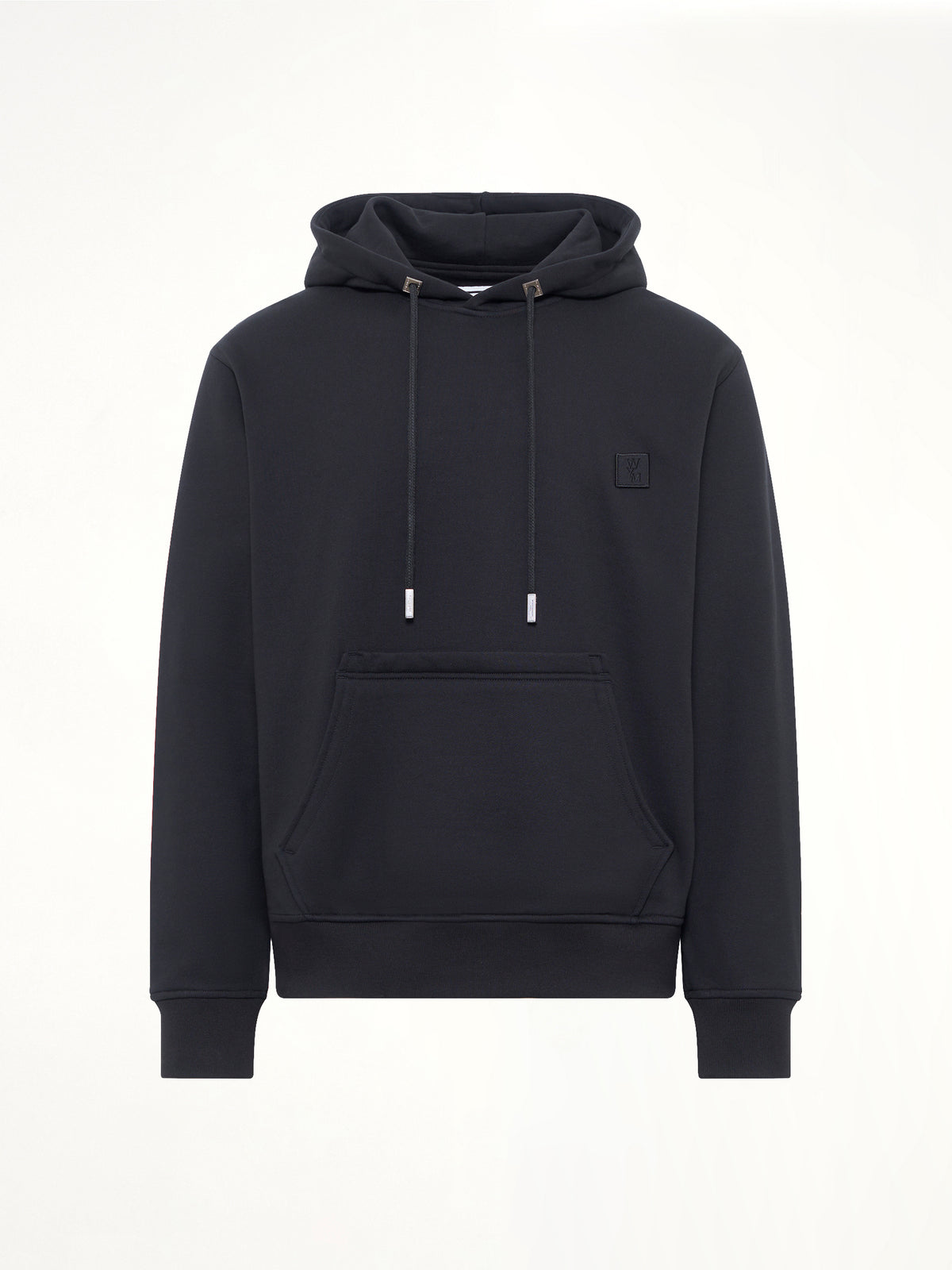 Flower Back Print Hoodie in Black