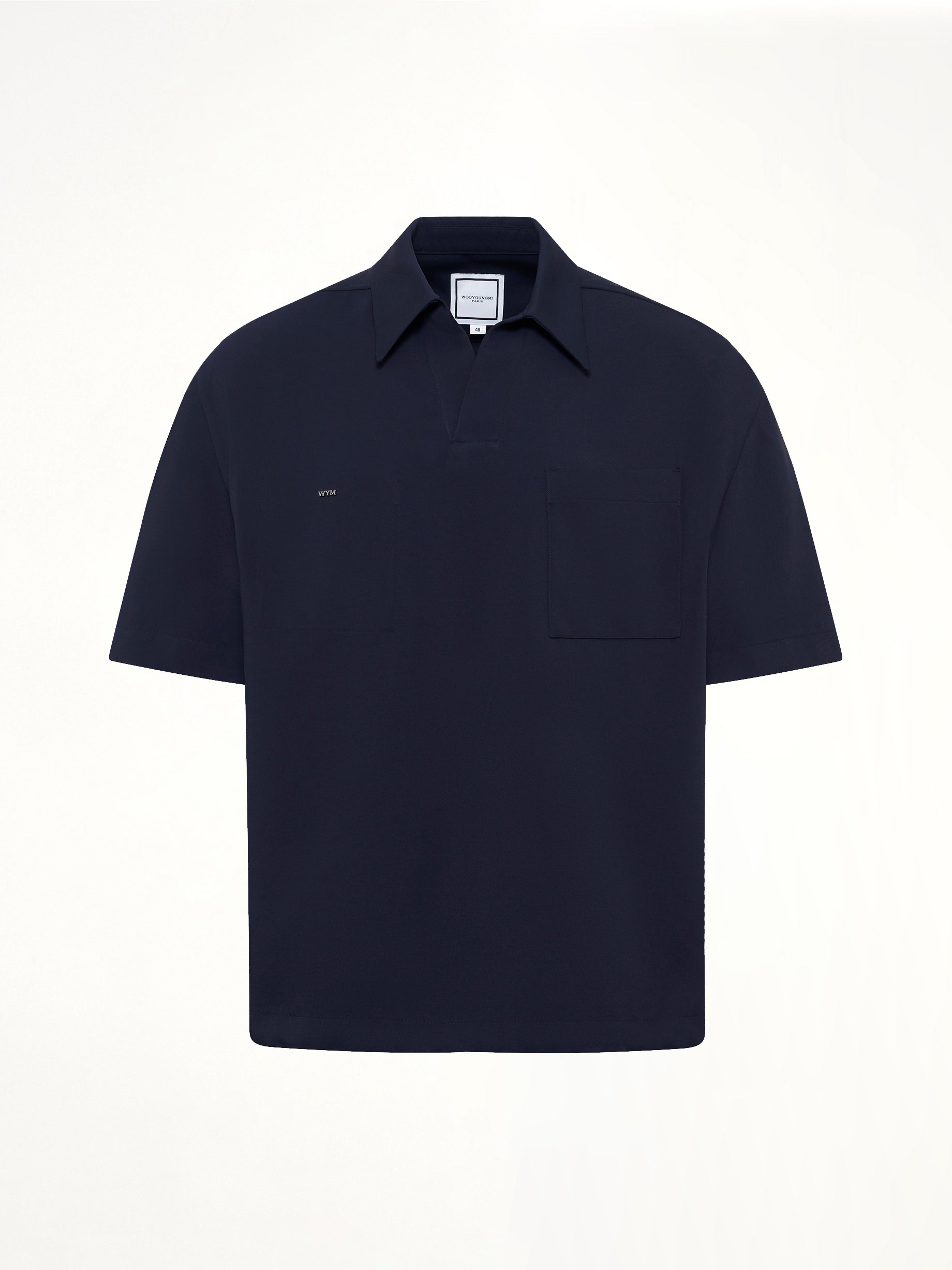 Half Sleeve Polo in Navy