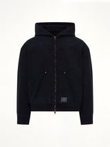 Hooded Work Jacket in Navy