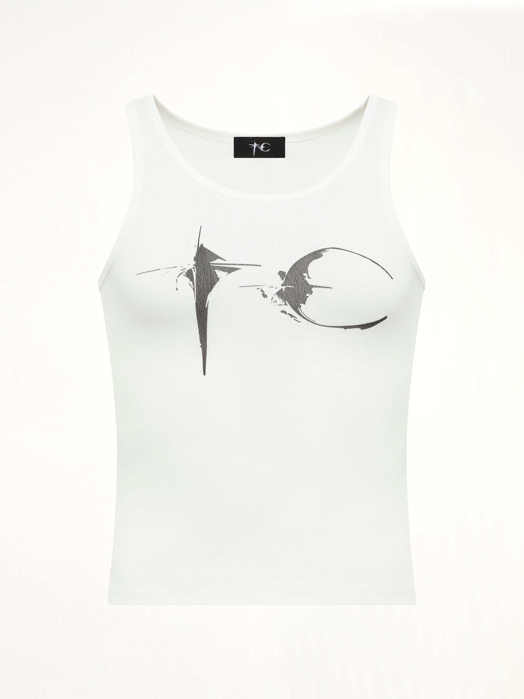 TC Not Easy Tank Top in White