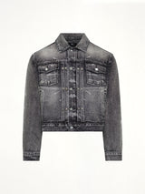 TC Spine Laser Denim Jacket in Black