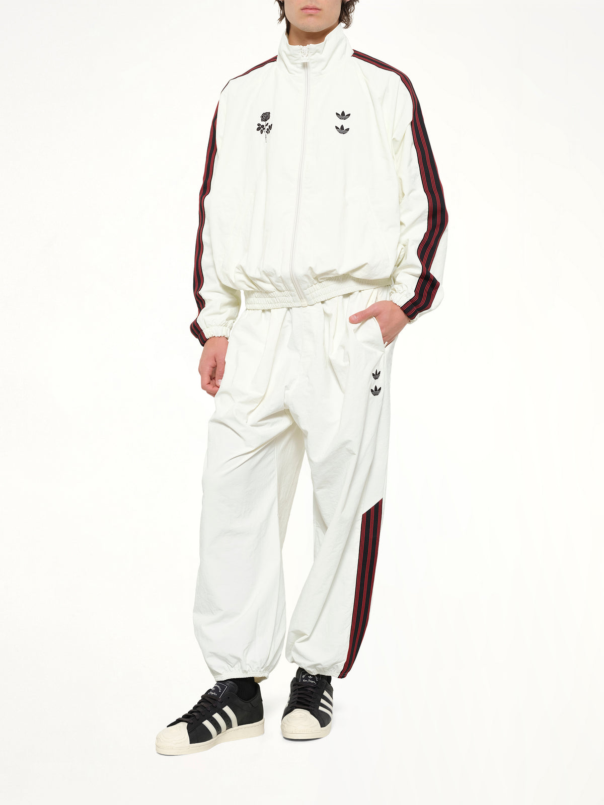 Adidas x WC Woven Track Pants in Off White