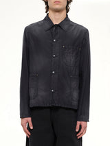 Brushed Moleskin Jacket in Black