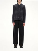 Brushed Moleskin Jacket in Black