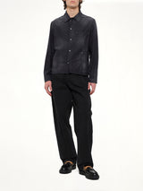 Brushed Moleskin Jacket in Black