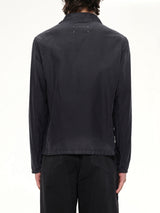 Brushed Moleskin Jacket in Black