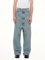 Dropped Crotch Jeans in Ice Blue