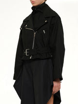 Layered Biker in Black