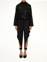 Layered Biker in Black