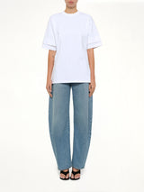 Layered T-Shirt in White