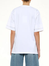 Layered T-Shirt in White
