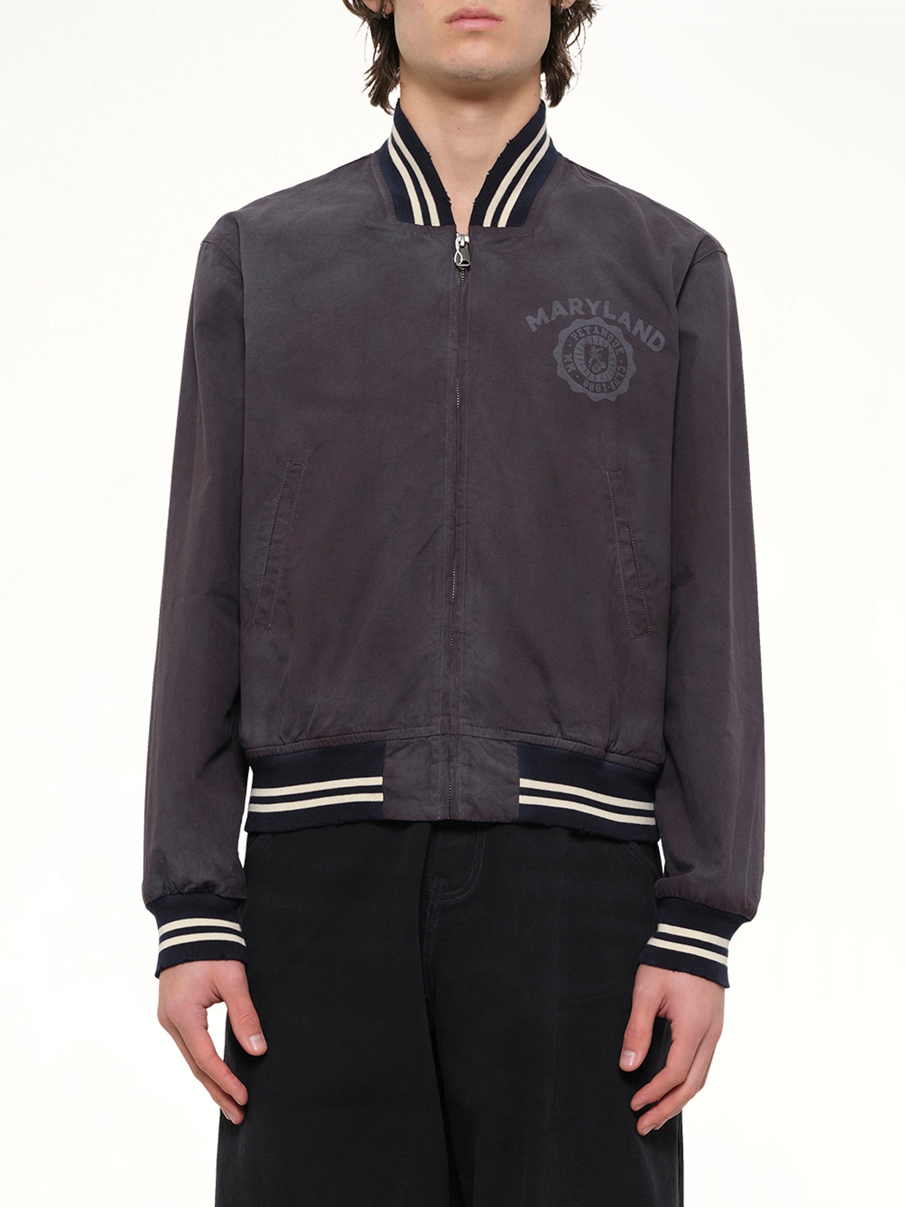 Maryland Bomber Jacket in Washed Black