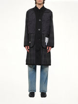 Reversible Coat in Black/Grey