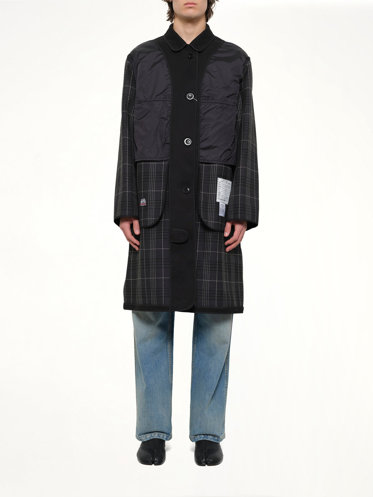 Reversible Coat in Black/Grey