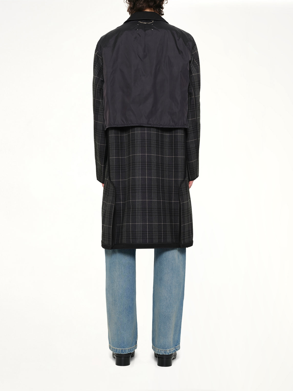 Reversible Coat in Black/Grey