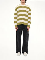 Shirt Collar Cardigan with ADC in Matcha