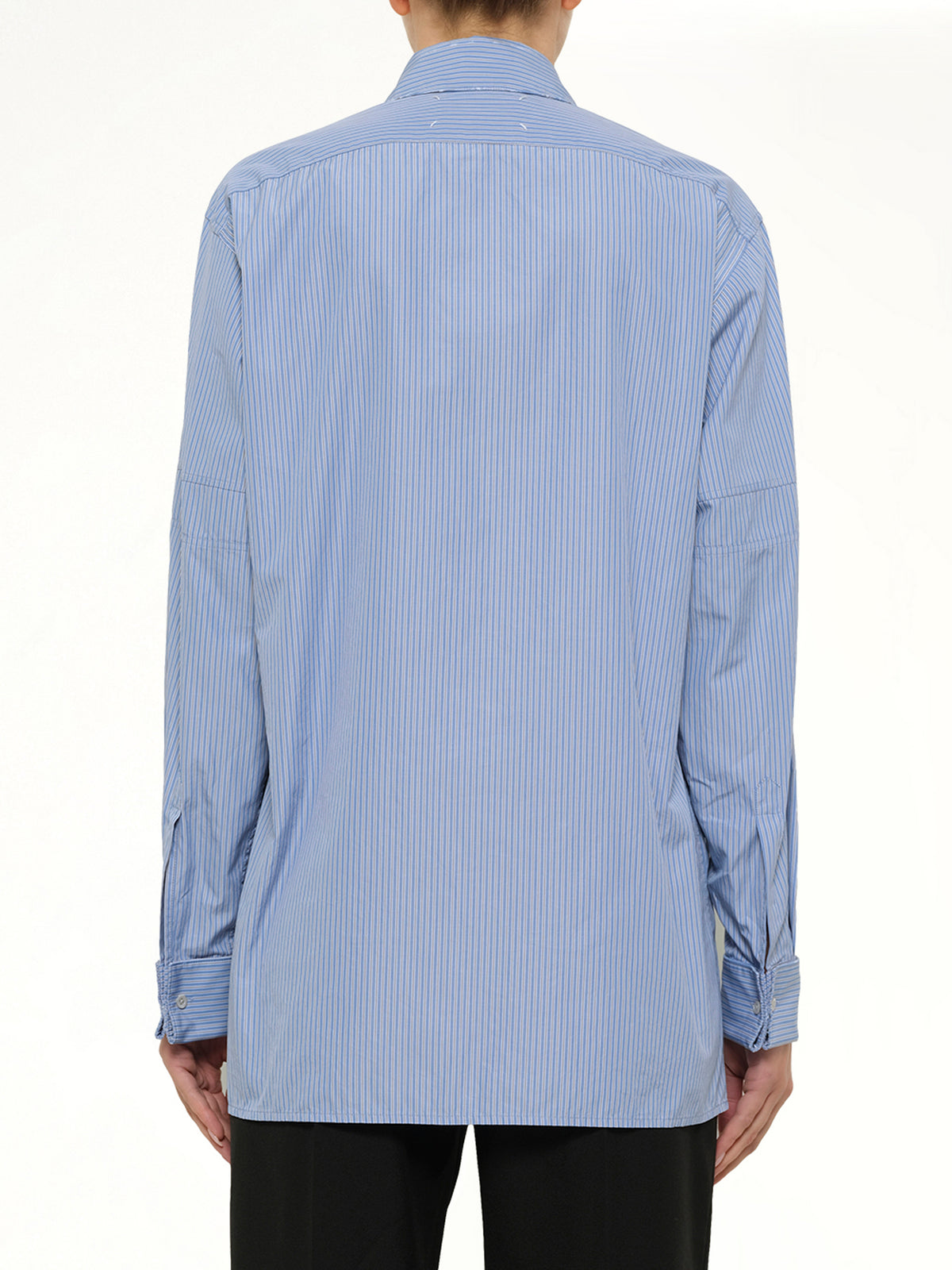 Stripe Shirt in Light Blue/Grey
