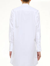 V Neck Midi Dress in White