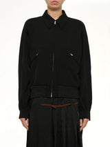 Wool Blouson in Black