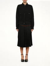 Wool Blouson in Black