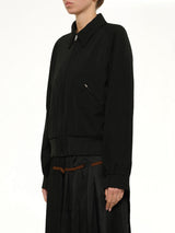 Wool Blouson in Black