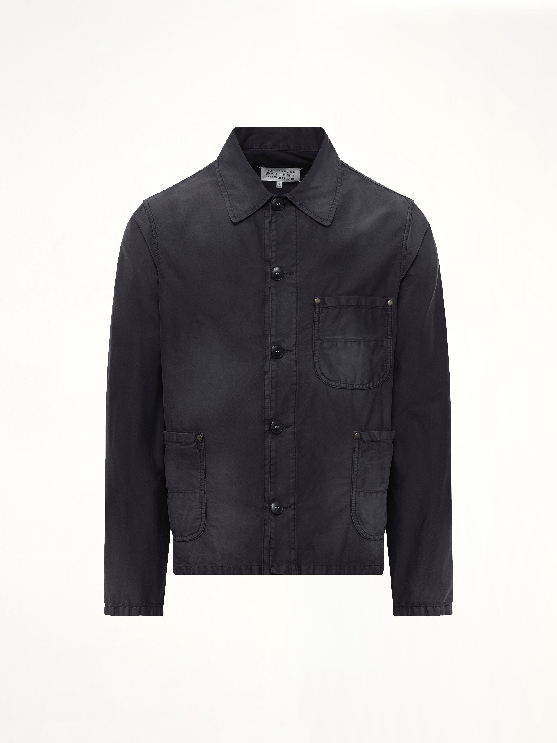 Brushed Moleskin Jacket in Black