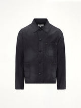 Brushed Moleskin Jacket in Black