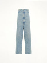 Dropped Crotch Jeans in Ice Blue