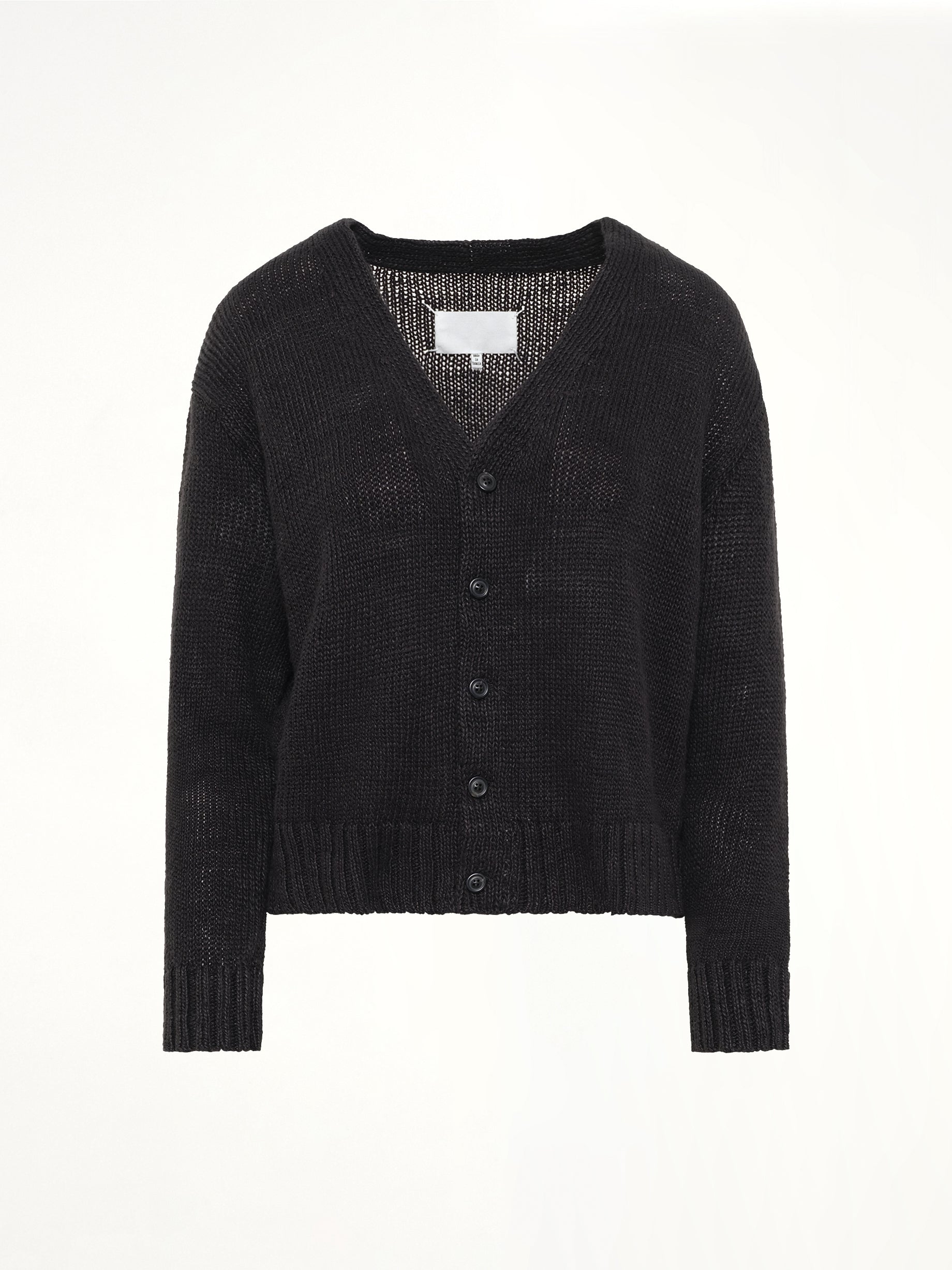 Hemp Cardigan in Black