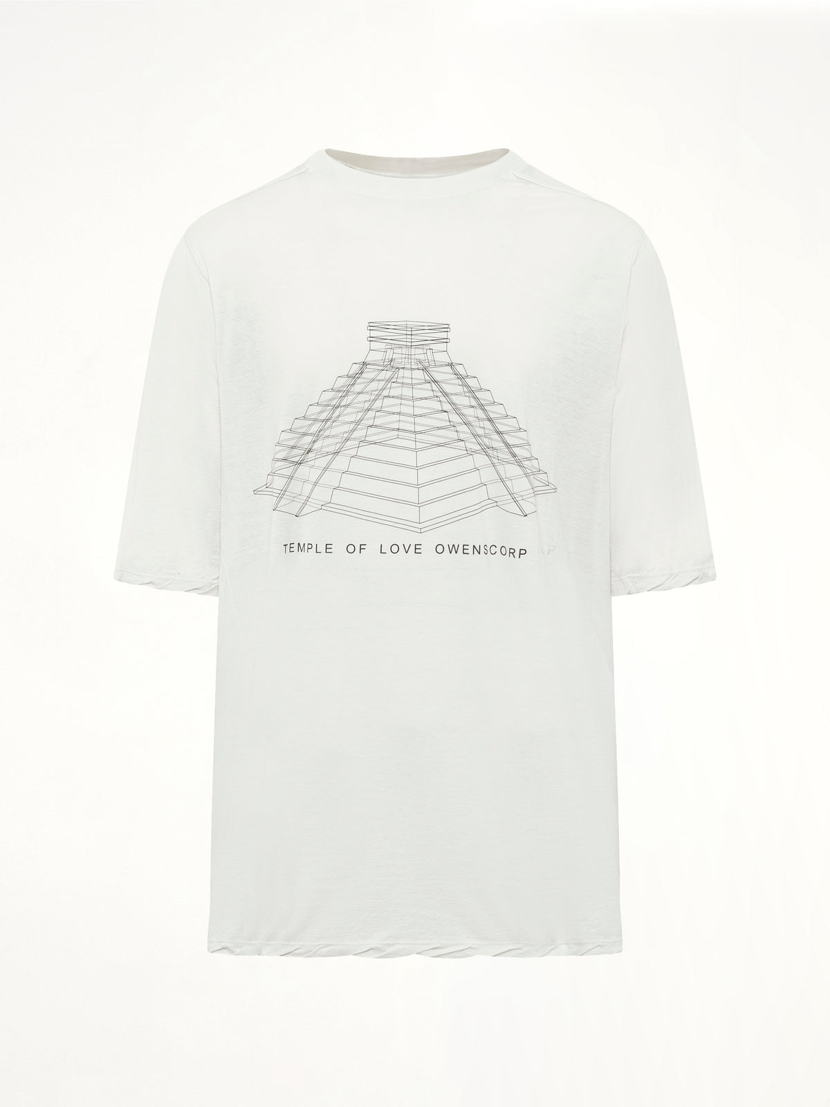 Jumbo SS T in Milk Wash/Black